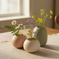 Bud Vase Set with Grid Insert
