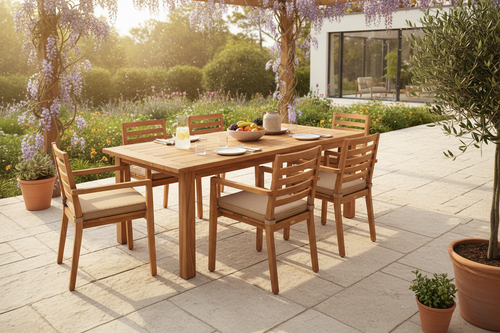 Acacia Wood Outdoor Dining Table