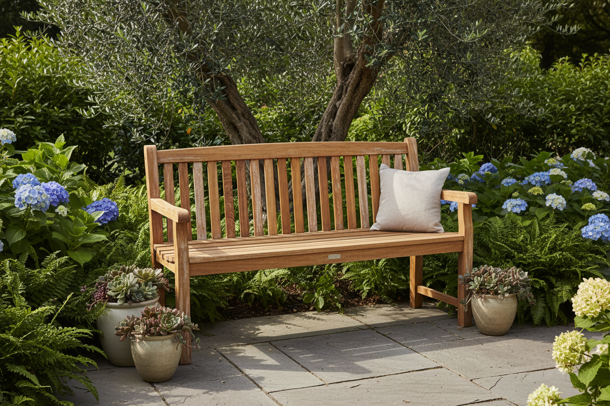 Teak Wood Outdoor Garden Bench