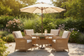 Rattan Outdoor Patio Set with Umbrella