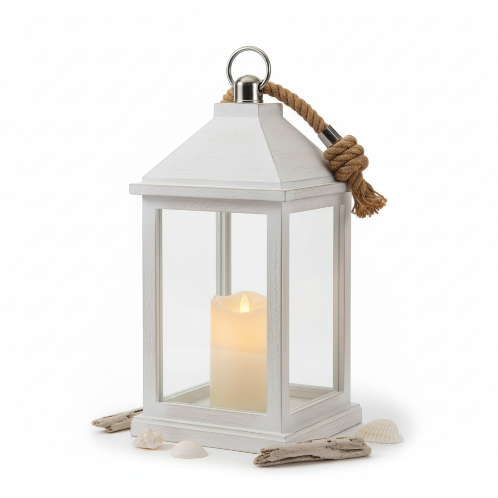 White Coastal Lantern